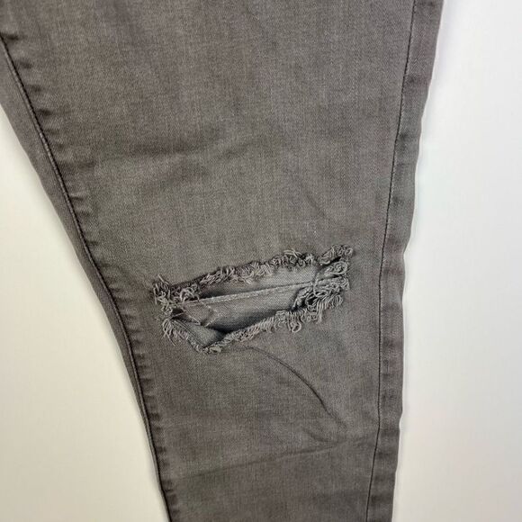 FRAME denim le garcon jeans slim boyfriend high rise gray raw hem women’s sz 30 - Picture 6 of 12
